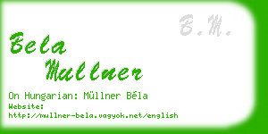 bela mullner business card